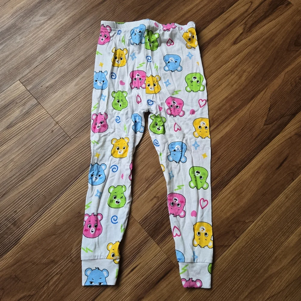 Girls 4T Care Bear & Polar Bear Cozy Pajama Sets EUC set of 2